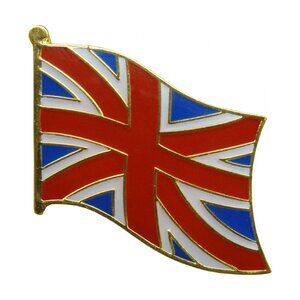 UK British Flag Enamel Pin - English European Travel Souvenir Apparel Gift NWT